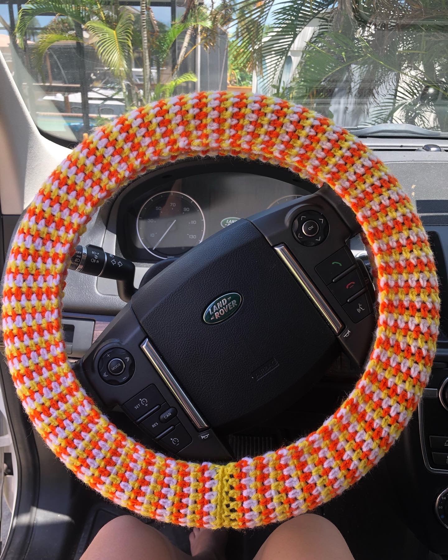 Candy Corn Steering Wheel Cover