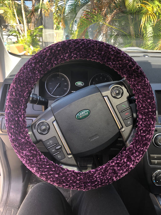 Royal Purple Luxury Steering Wheel Cover