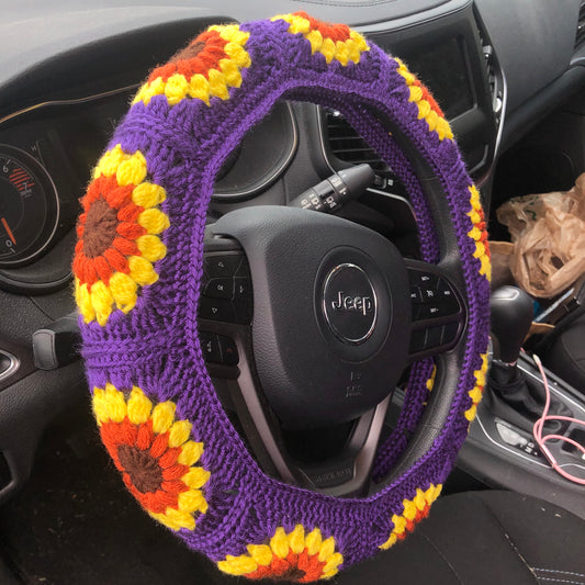 Spring Flowers Steering Wheel Cover