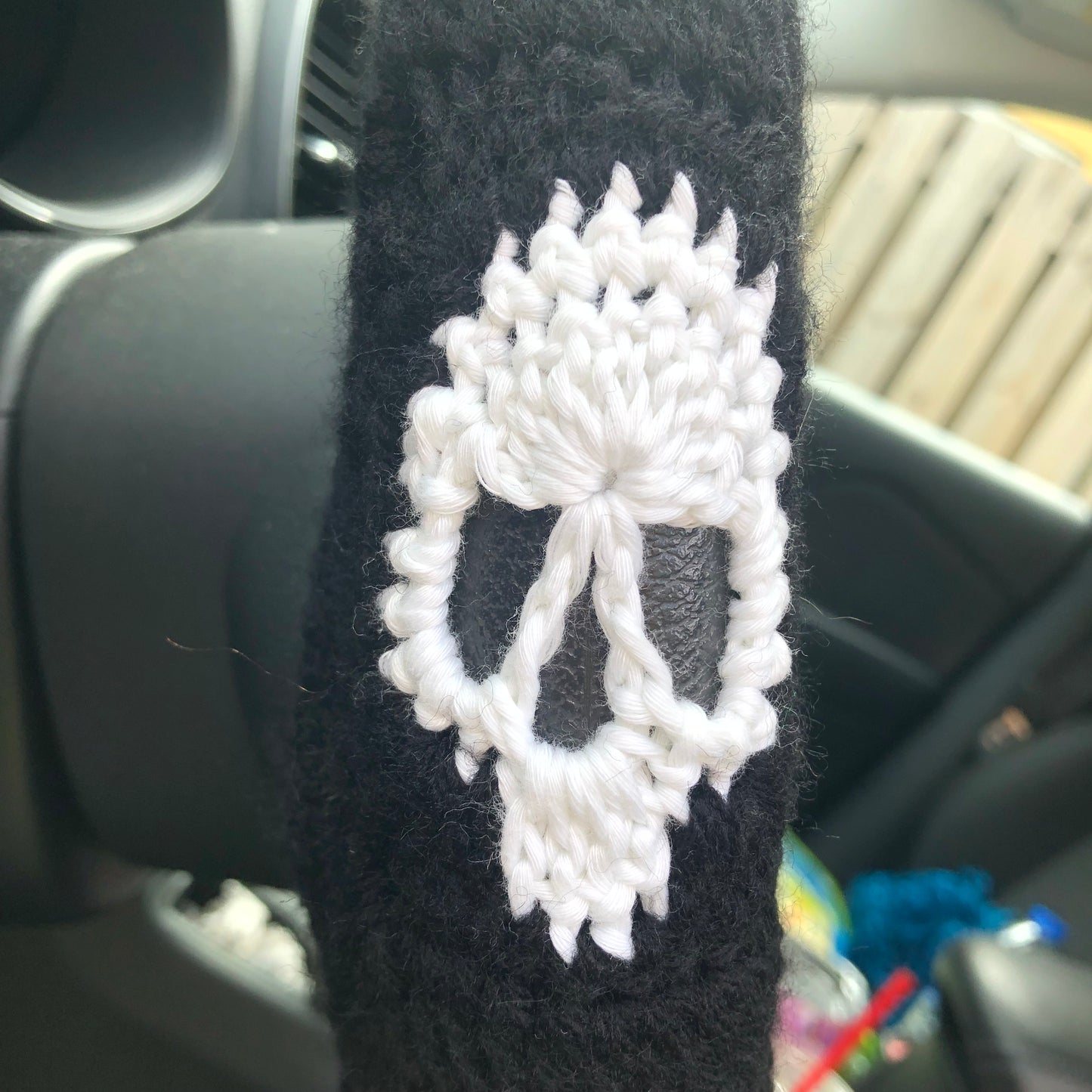 Glow-In-The-Dark Skull Steering Wheel Cover!