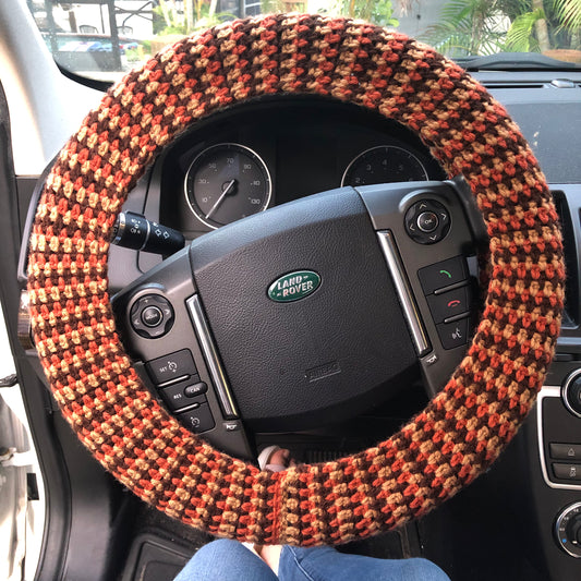 Pumpkin Spice Steering Wheel Cover